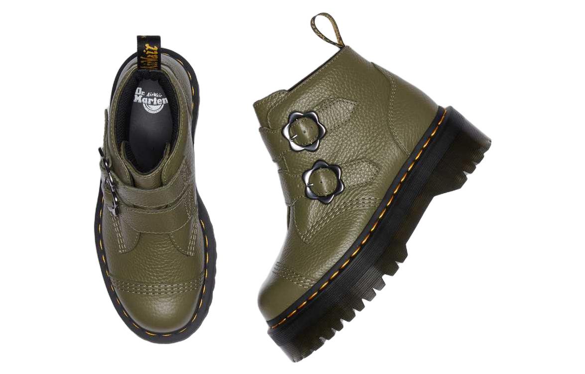 (W) Dr. Martens Devon 'Khaki Green' 圖 4