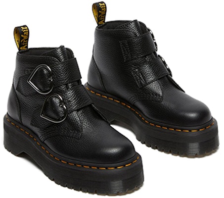 (Women) Dr. Martens Devon Heart Martin Boots Black 26439001 Lookbook (Women) Dr. Martens Devon Heart Martin Boots Black 26439001