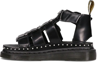 Dr.Martens/馬汀博士 Mackaye 五金皮革表帶露趾平跟運動涼鞋 女款 黑 Buy Dr.Martens/馬汀博士 Mackaye 五金皮革表帶露趾平跟運動涼鞋 女款 黑