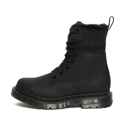 (W) Dr. Martens Dr.Martens 1460 Kolbert Wintergrip Faux Fur Lined Boots 'Black'