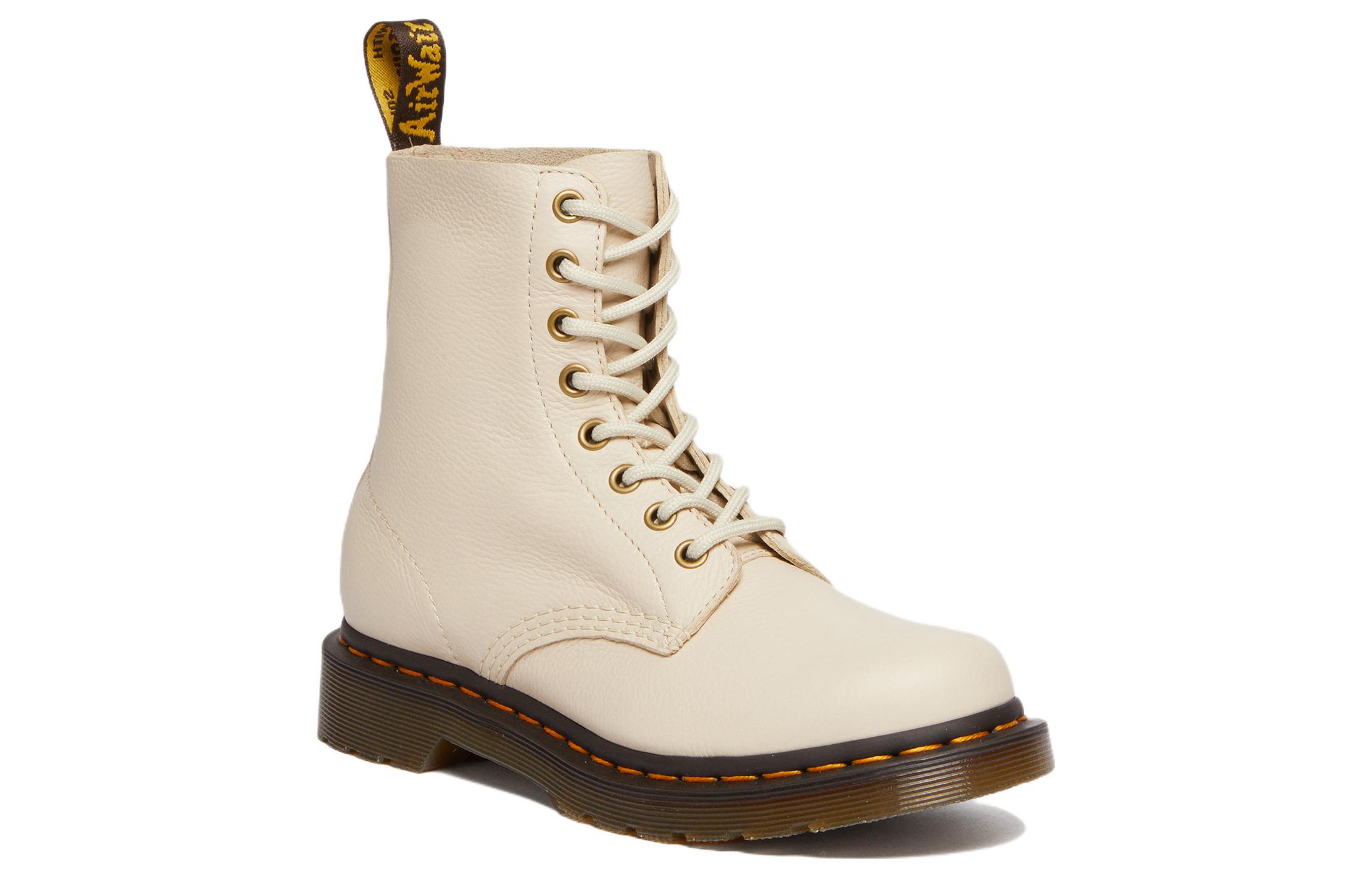 (W) Dr. Martens Dr.Martens 1460 Pascal Virginia Leather Boots 'Parchment Beige' 圖 2