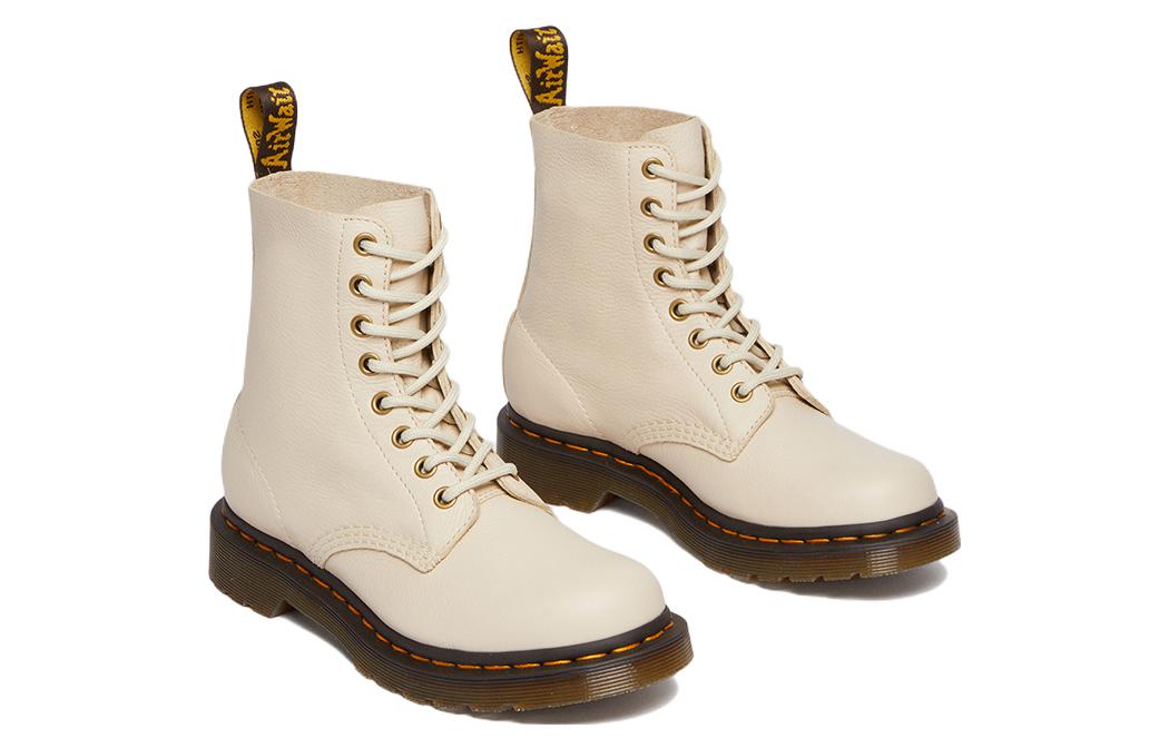 (W) Dr. Martens Dr.Martens 1460 Pascal Virginia Leather Boots 'Parchment Beige' 圖 3