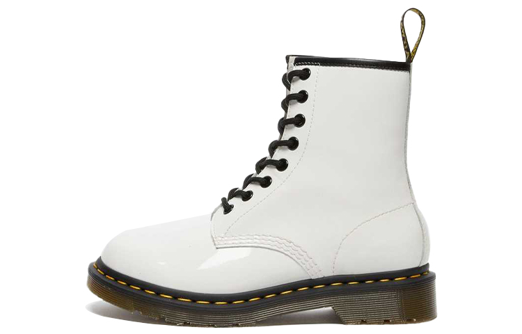 (Women) Dr. Martens Dr.Martens 1460 Patent Leather Lace Up Boots 'White' 11821104