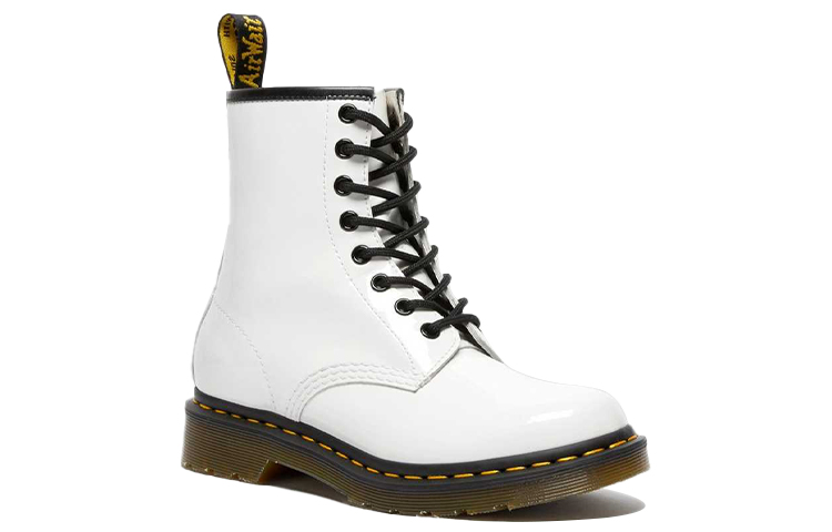 Lookbook (W) Dr. Martens 1460 Boots Kulit Patent Tali 'Putih' 11821104