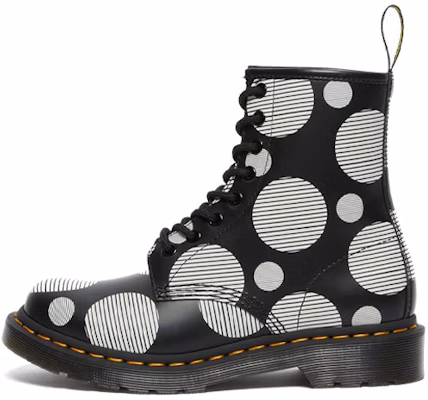 Dr.Martens/馬汀博士 1460 滿印圓點 時尚百搭 簡約光滑馬丁靴 女款 黑色 Buy Dr.Martens/馬汀博士 1460 滿印圓點 時尚百搭 簡約光滑馬丁靴 女款 黑色