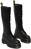(W) Dr. Martens Audrick 20-Eye Platform Boot Kulit Setinggi Lutut 'Hitam' 27953001 Shop (W) Dr. Martens Audrick 20-Eye Platform Boot Kulit Setinggi Lutut 'Hitam' 27953001