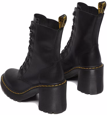 (W) Dr. Martens Chesney But Kulit Bertumit Flare Dengan Tali 'Hitam' 26701001 Lookbook (W) Dr. Martens Chesney But Kulit Bertumit Flare Dengan Tali 'Hitam' 26701001