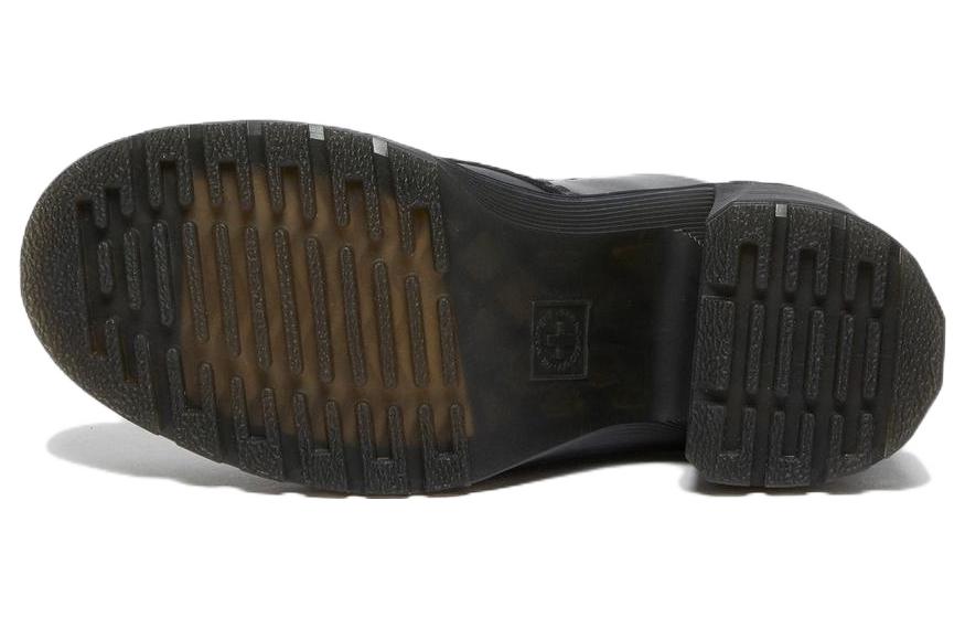 (W) Dr. Martens Dr.Martens Chesney Leather Flared Heel Lace Up Boots 'Black' 圖 4