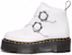 (W) Dr. Martens Devon Flower Buckle But Kasut Platform 'Putih Hitam' 27642100