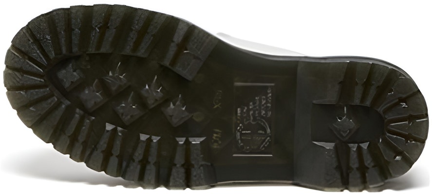 (Women) Dr. Martens Dr.Martens Devon Flower Buckle Leather Platform Boots 'White Black' 27642100 Purchase (Women) Dr. Martens Dr.Martens Devon Flower Buckle Leather Platform Boots 'White Black' 27642100