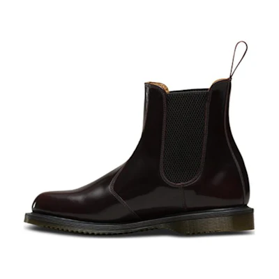 (W) Dr. Martens Dr.Martens Flora Smooth Leather Chelsea Boots 'Cherry Red'