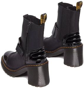 (W) Botas Chelsea de Tacón Dr. Martens Gaya de Cuero Alternativo 'Negro' 31012001 Shop (W) Botas Chelsea de Tacón Dr. Martens Gaya de Cuero Alternativo 'Negro' 31012001