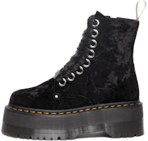 (Women) Dr. Martens Dr.Martens Vegan Jadon Boot Max Crushed Velvet Platforms 'Black' 31030001 (Women) Dr. Martens Dr.Martens Vegan Jadon Boot Max Crushed Velvet Platforms 'Black' 31030001