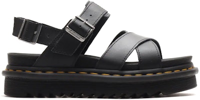 (W) Dr. Martens Voss II 黑色皮革绑带凉鞋 26799001 Order (W) Dr. Martens Voss II 黑色皮革绑带凉鞋 26799001