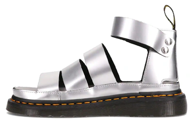 (Women) Dr. Martens DrMartens Clarissa Thick Sole Sandals Silver