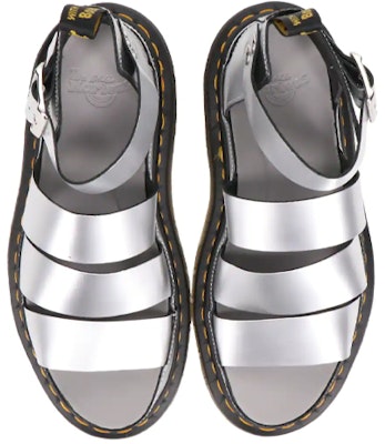 (Women) Dr. Martens DrMartens Clarissa Thick Sole Sandals Silver 26687972 Shop (Women) Dr. Martens DrMartens Clarissa Thick Sole Sandals Silver 26687972