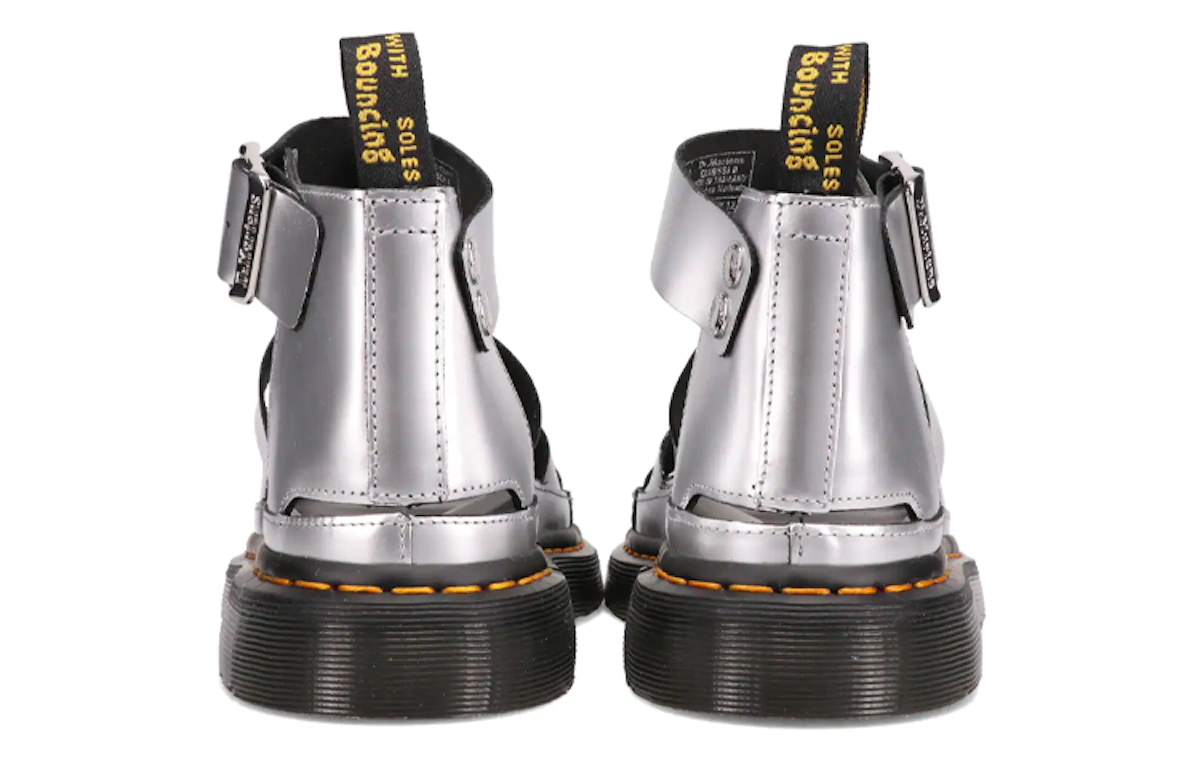 (Women) Dr. Martens DrMartens Clarissa Thick Sole Sandals Silver