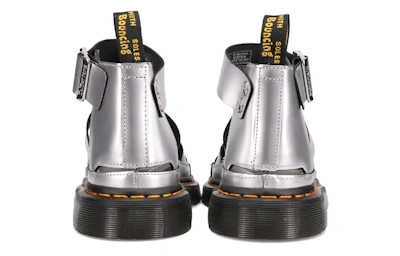 (Women) Dr. Martens DrMartens Clarissa Thick Sole Sandals Silver