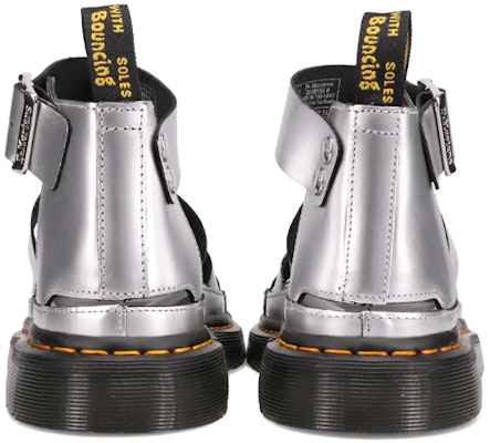 (Women) Dr. Martens DrMartens Clarissa Thick Sole Sandals Silver 26687972 Purchase (Women) Dr. Martens DrMartens Clarissa Thick Sole Sandals Silver 26687972