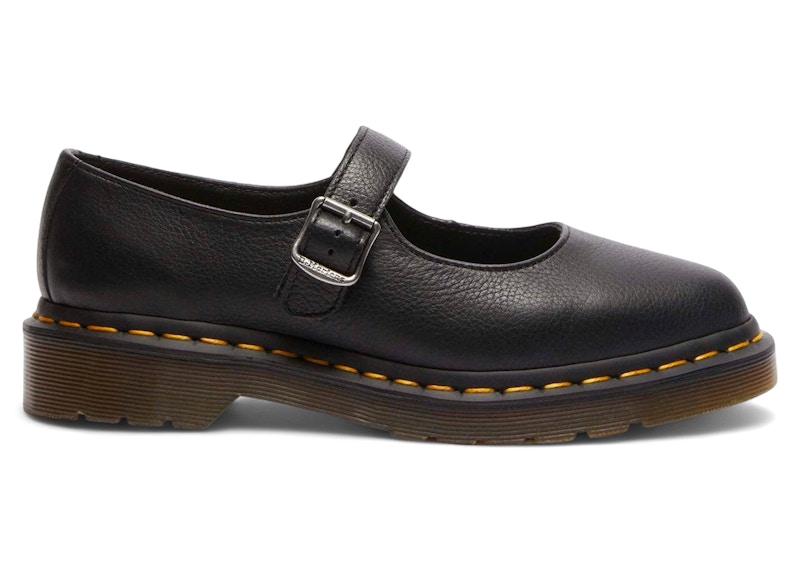 (Women) Dr. Martens Elphie Virginia Leather Mary Jane 'Black' 40685001