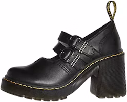(Women) Dr. Martens Eviee Sendal Leather Heeled Shoes 'Black' 27371001 (Women) Dr. Martens Eviee Sendal Leather Heeled Shoes 'Black' 27371001