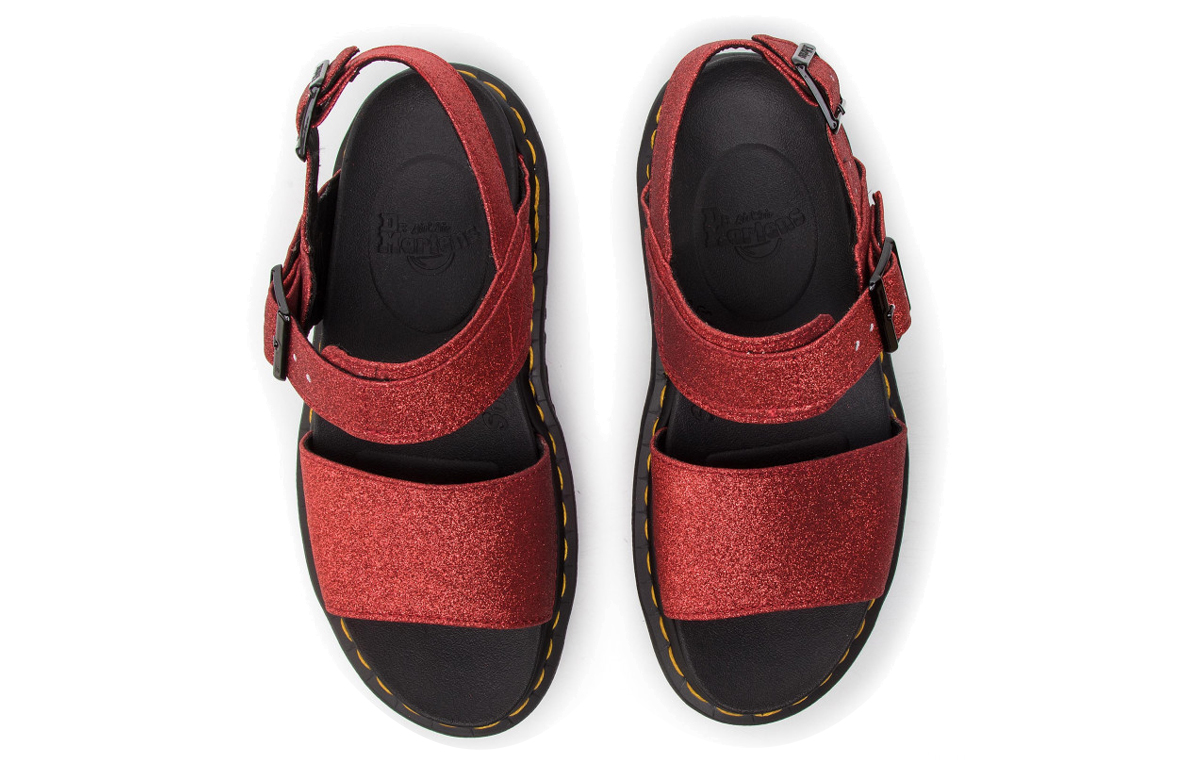 Shop (W) ドクターマーチン 厚底レッドサンダル 24818602