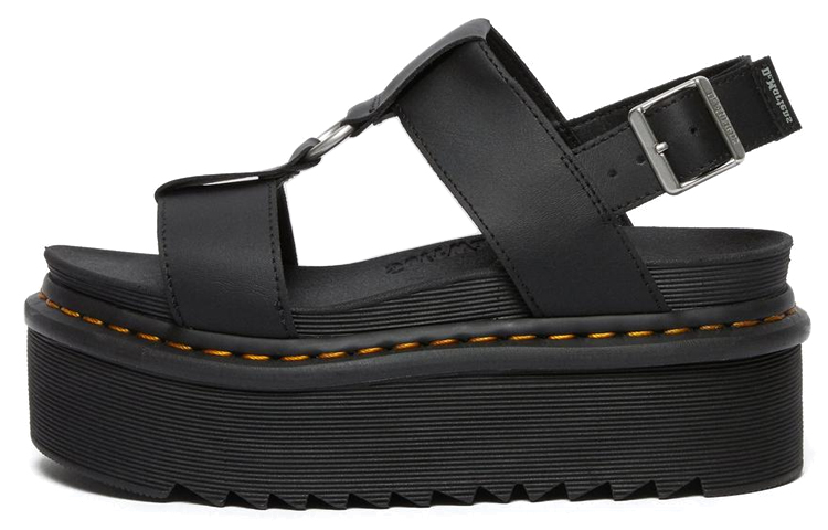 (Women) Dr. Martens Frances Leather Strap Sandal 'Black' 26525001