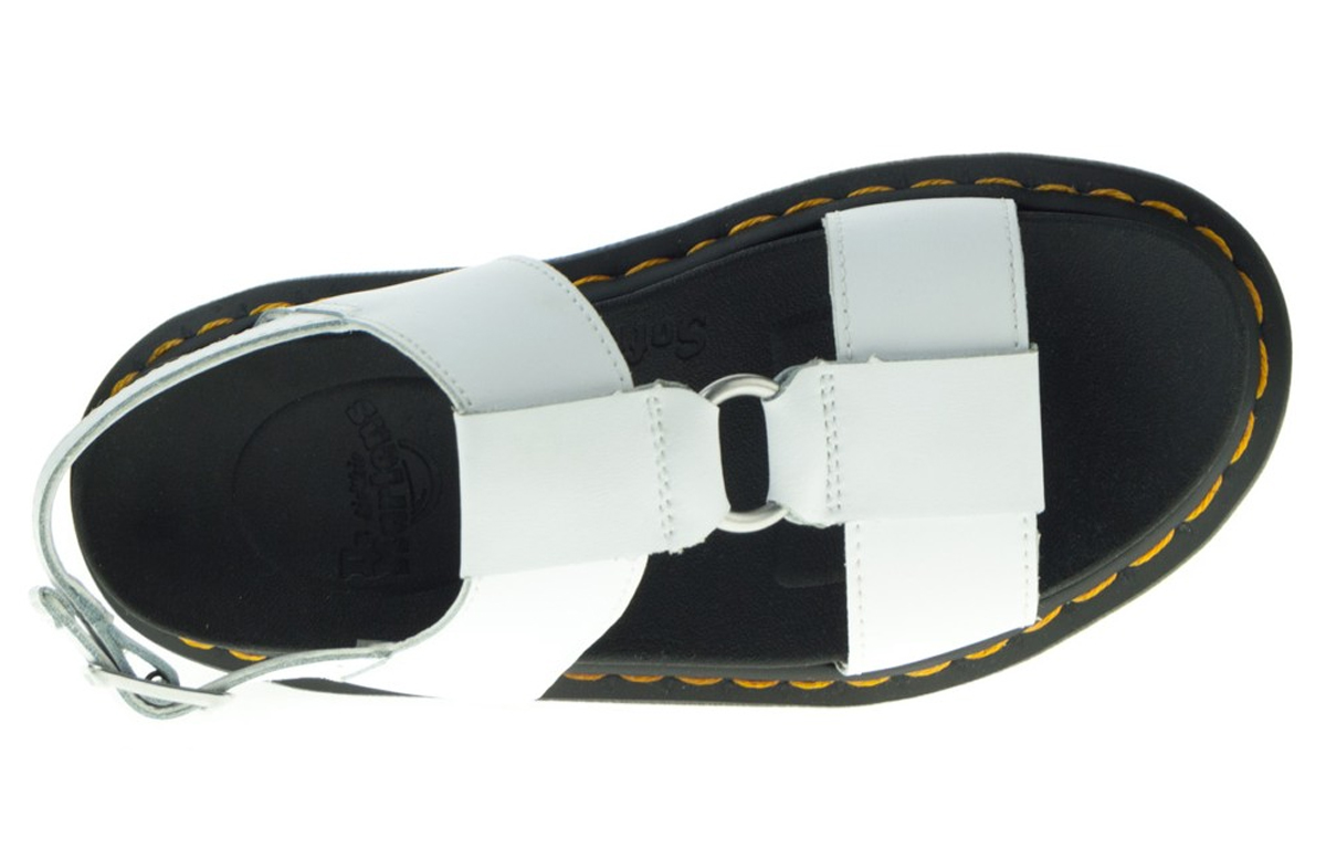 Shop (W) 닥터마틴 프란시스 화이트 레더 샌들 (70 characters) 26525100