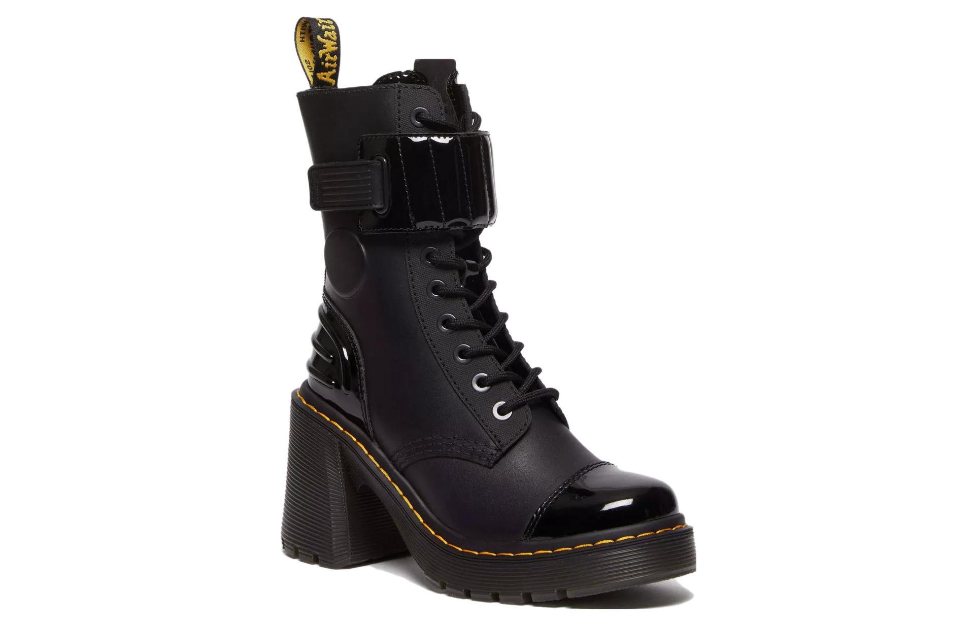 Order (W) ドクターマーチン Gaya 10ホールヒールブーツ (黒) 31006001