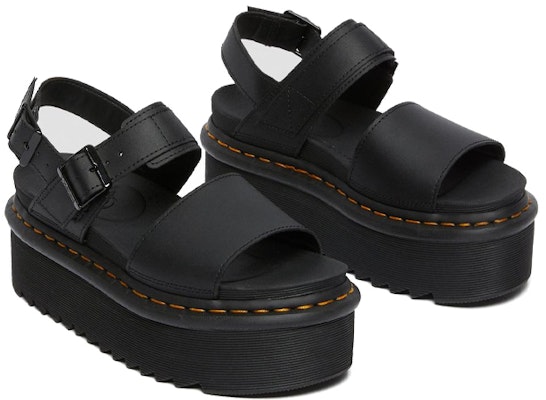 (Women) Dr. Martens Voss Leather Strap Platform Sandal 'Black' 26725001 Shop (Women) Dr. Martens Voss Leather Strap Platform Sandal 'Black' 26725001