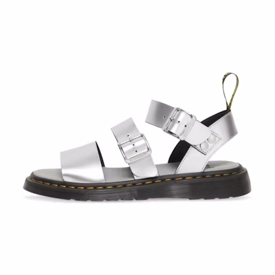 (W) Dr. Martens Gryphon Sandals Silver