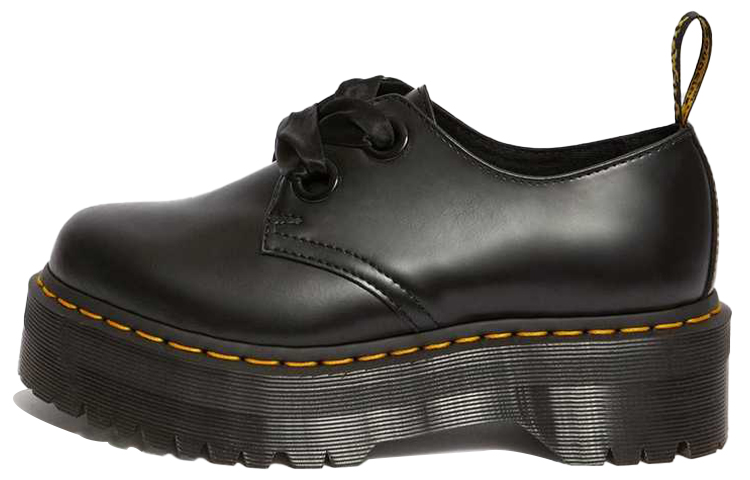 (Women) Dr. Martens Holly Leather Platform 'Black' 25234001
