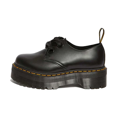 (W) Dr. Martens Holly Leather Platform 'Black'