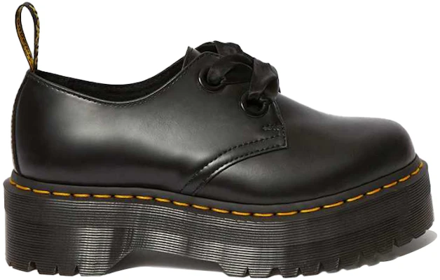 (W) Dr. Martens Holly Kulit Platform 'Hitam' 25234001 Shop (W) Dr. Martens Holly Kulit Platform 'Hitam' 25234001