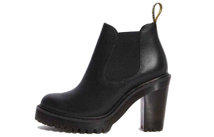 (W) Dr. Martens Hurston 'High-Heel Ankle Boot Black'