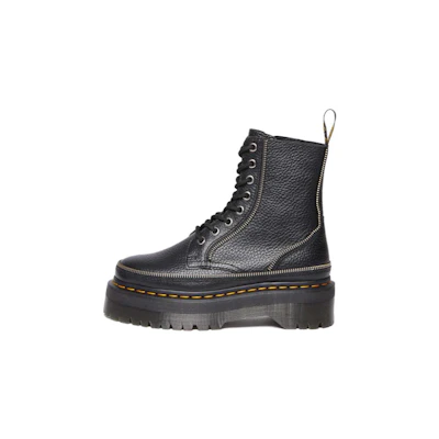 (W) Dr. Martens Jadon 'Black Leather Mid-Top'