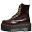 Buy Dr.Martens 馬汀博士 JADON系列 皮革 系帶厚底 短中筒 馬丁靴 女款 深紅棕