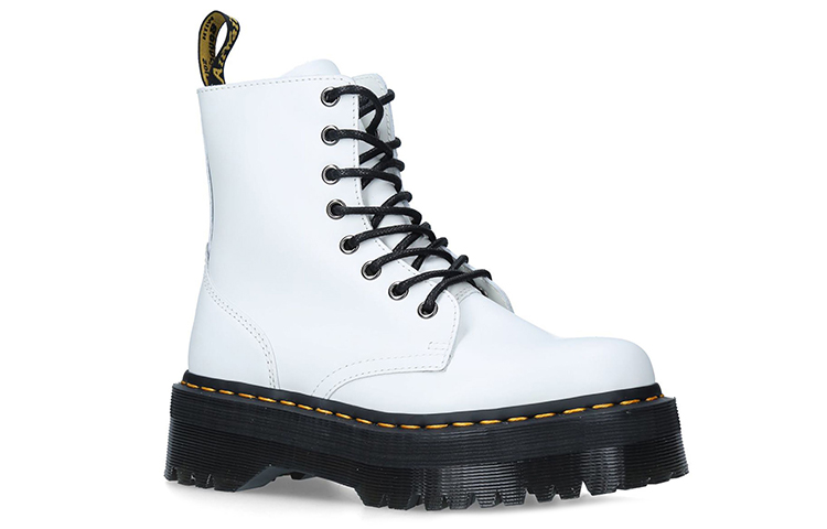 Lookbook Dr. Martens 馬汀博士 Jadon 厚底拉鍊馬丁靴 女款 白
