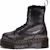 (W) Dr. Martens Jadon But Platform Kulit Metalik Berbulu 'Hitam' 27955012