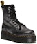 Order (W) Dr. Martens Jadon But Platform Kulit Metalik Berbulu 'Hitam' 27955012