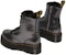 (W) Dr. Martens Jadon But Platform Kulit Metalik Berbulu 'Hitam' 27955012