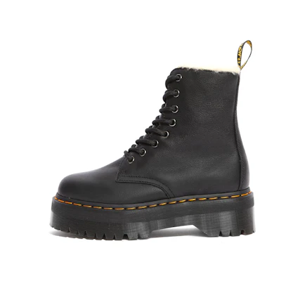 (W) Dr. Martens Jadon Faux Fur Lined Platform Boot 'Black'