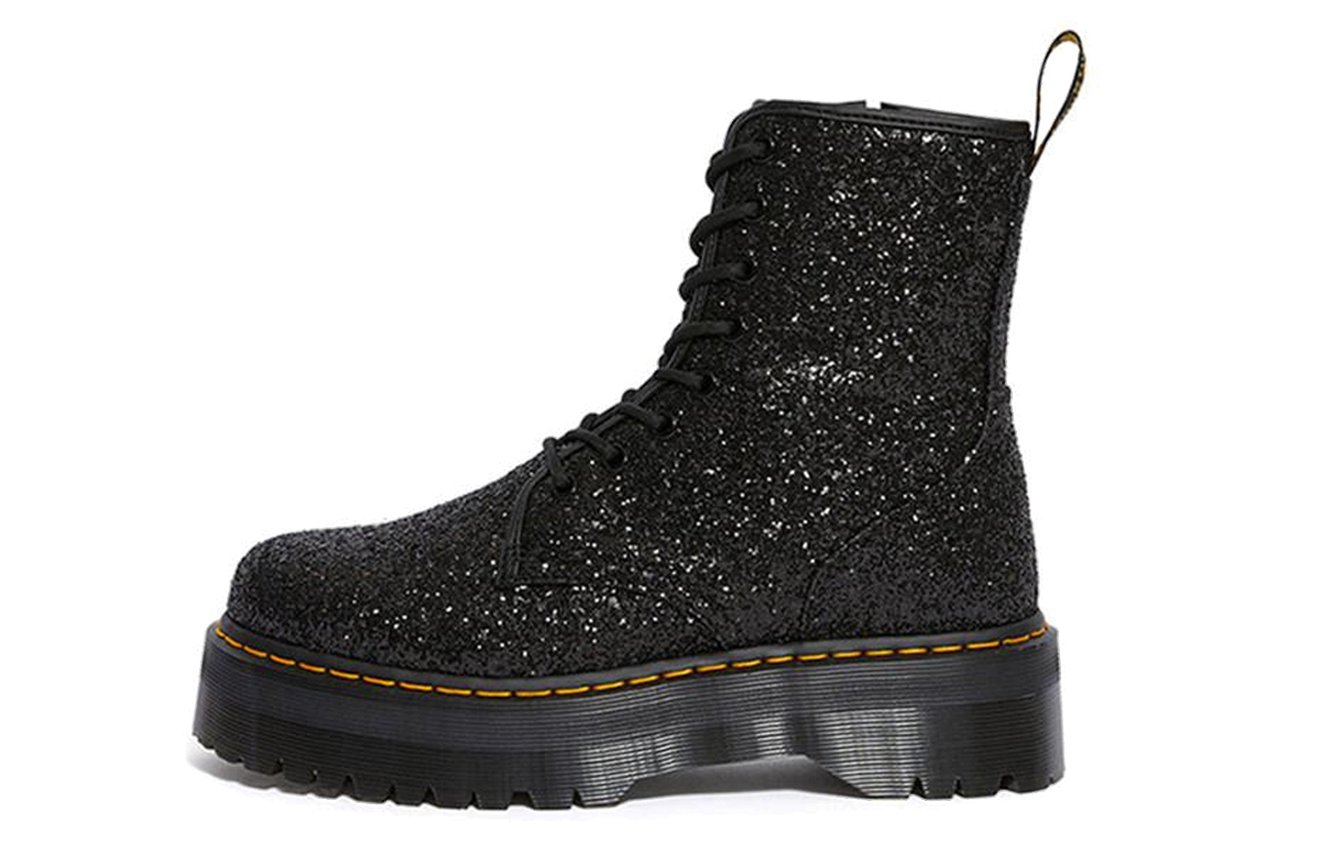 (Women) Dr. Martens Jadon Glitter 'Black Platform Boot' 25358001