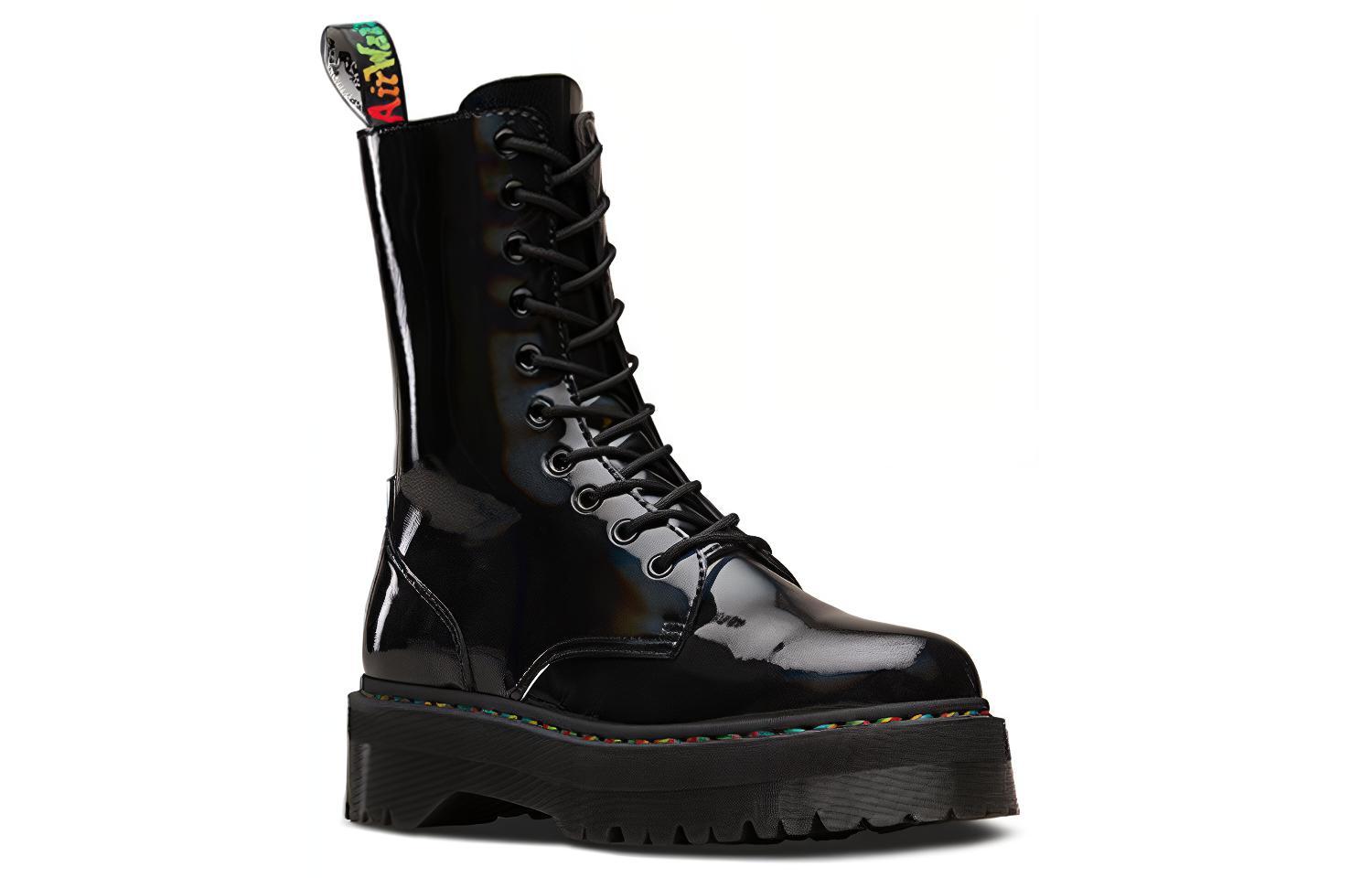 Order (Women) Dr. Martens Jadon Hi Rainbow Black 24668001