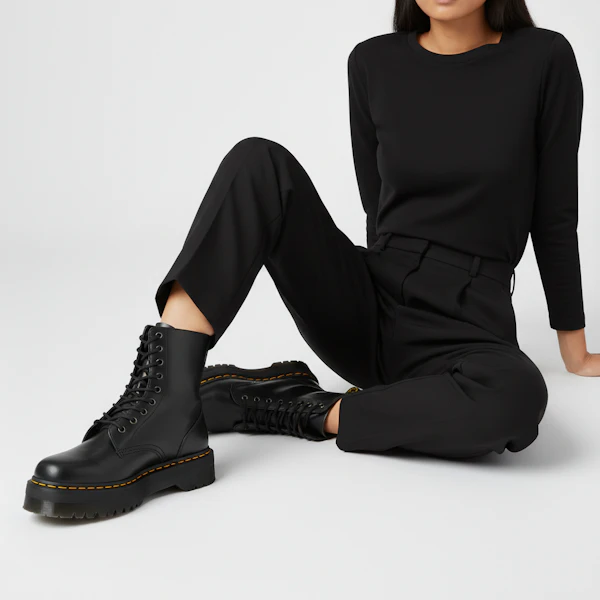 (W) Bota Plataforma de Cuero Dr. Martens Jadon High Smooth 'Negro' 25565001 Order (W) Bota Plataforma de Cuero Dr. Martens Jadon High Smooth 'Negro' 25565001