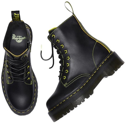 Dr. Martens Jadon II Boot Neon Star Leather Platforms 'Black Yellow' 27617002 Shop Dr. Martens Jadon II Boot Neon Star Leather Platforms 'Black Yellow' 27617002