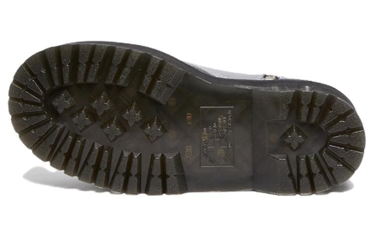 Sizing 馬汀博士 Dr.Martens JADON MAX 皮革 8孔系帶 短中筒 馬丁靴 女款 銀色
