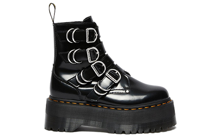 (W) Dr. Martens Jadon Max Hdw 4 Strap Boot Black 圖 2