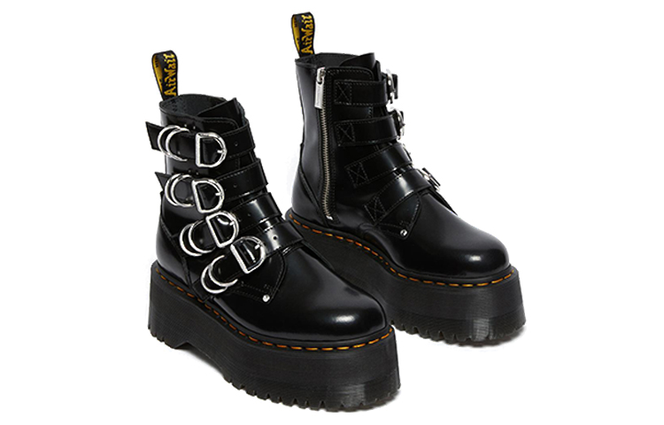 (W) Dr. Martens Jadon Max Hdw 4 Strap Boot Black 圖 3