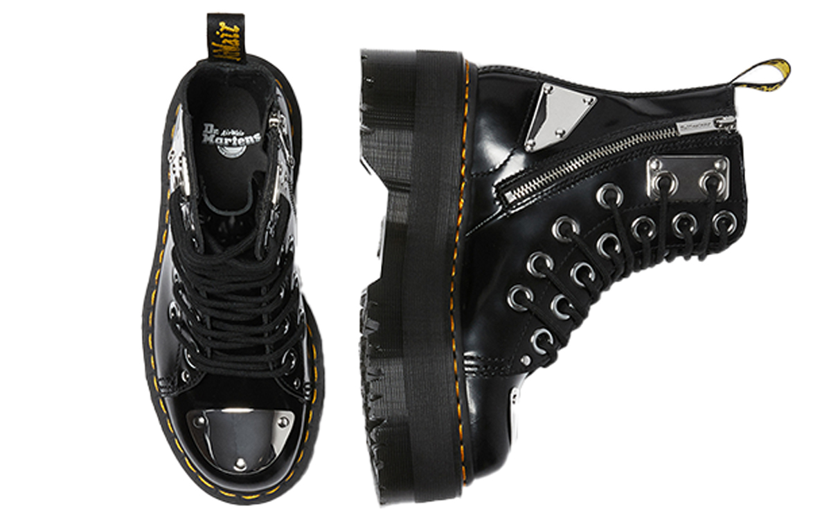 Lookbook (Women) Dr. Martens Jadon Max Metal 'Black Zip' 26090001